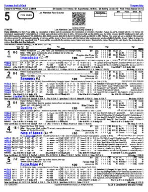 "Los Al" started running Thoroughbred meets in 2014 following the closing of Hollywood Park. . Los alamitos entries equibase
